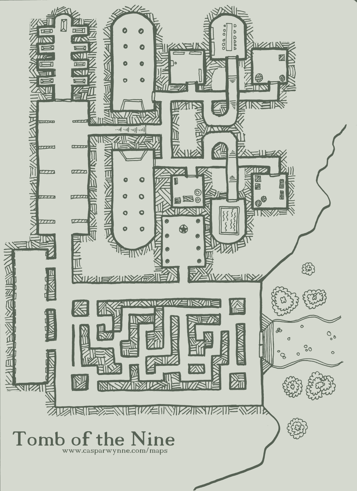 Map: Tomb of the Nine
